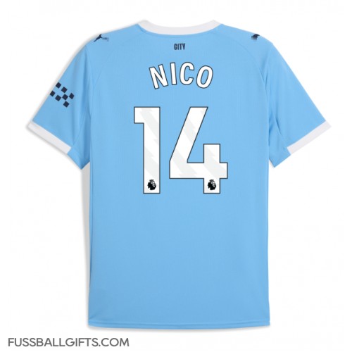 Manchester City Nico Gonzalez #14 Fußballbekleidung Heimtrikot 2025-26 Kurzarm